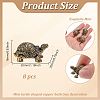 8Pcs Brass Tortoise Figurine Statue for Living Room Table Home Decoration DJEW-GO0001-12-2