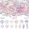 832Pcs 4 Colors Ocean Theme Transparent Acrylic Beads TACR-YW0003-39-1