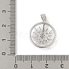 Brass Micro Pave Cubic Zirconia Pendants KK-Z111-01P-3