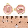 Golden Plated Alloy Enamel Charms ENAM-S118-07I-3