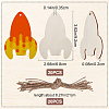 Vehicle Theme Unfinished Blank Wooden Pendants Set for Painting Arts WOOD-WH0124-26K-2