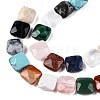 Natural & Synthetic Mixed Gemstone Beads Strands G-T138-160-3