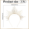 Alloy Virgin Halo Hair Bands OHAR-WH20011-08G-2
