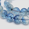 Dyed Round Natural Crackle Quartz Beads Strands G-K084-6mm-03A-1