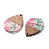Resin and Walnut Pendants FIND-R051-15C-2