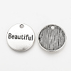 Tibetan Style Alloy Pendants TIBEP-Q078-16AS-RS-2