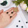 20Pcs Luminous Crackle Glass Beads GLAA-FH0001-89D-3