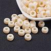 Opaque Acrylic European Large Hole Beads PL338-70-1
