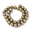 Electroplated Synthetic Magnetic Hematite Beads Strands G-I364-K01-02-2