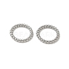 304 Stainless Steel Twisted Ring Linking Rings X-STAS-L300-005D-P-1