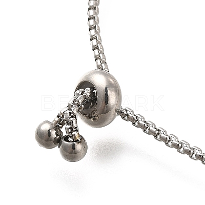 Non-Tarnish 304 Stainless Steel Box Chain Slider Bracelets BJEW-M233-03P-1