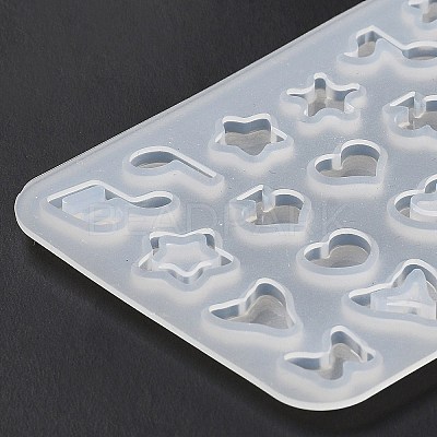 DIY Star/Heart/Flower/Music Note Shaker Filler Silicone Quicksand Molds DIY-G079-03B-1