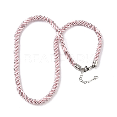 5MM Nylon Twisted Cord Necklace Making FIND-G096-01P-34-1