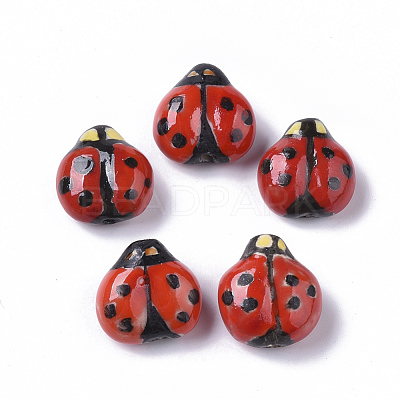 Handmade Porcelain Beads PORC-N004-06-1