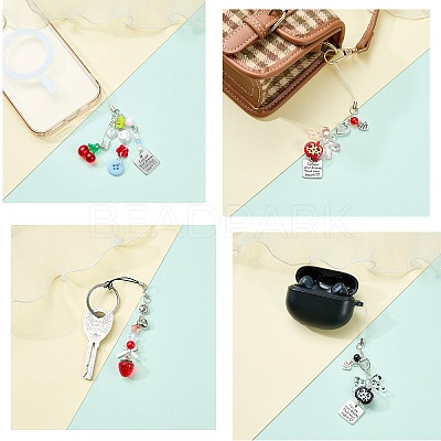 3pcs 3 Styles Acrylic Mobile Straps MOBA-SZ0001-14-1