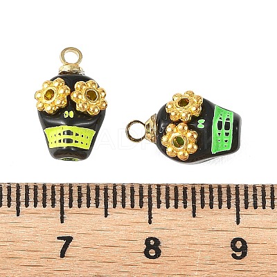 Halloween Opaque Acrylic & Alloy Pendants PALLOY-JF05969-02-1