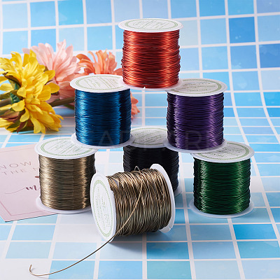 Round Copper Beading Wire for Jewelry Making YS-TAC0004-0.5mm-06-1