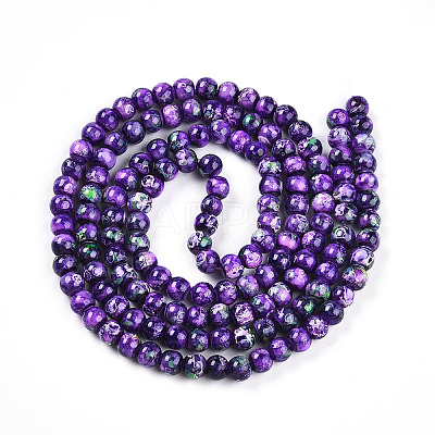 Baking Paint Glass Beads X1-DGLA-N003-6mm-A07-1