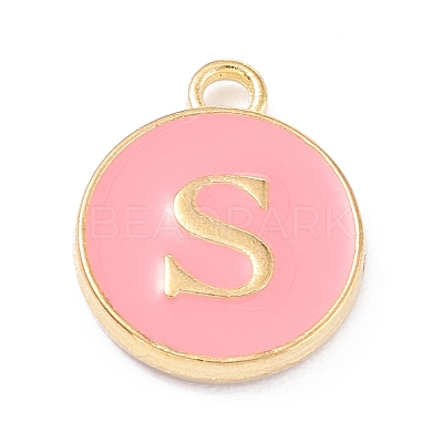 Golden Plated Alloy Enamel Charms LS-ENAM-Q437-14S-1
