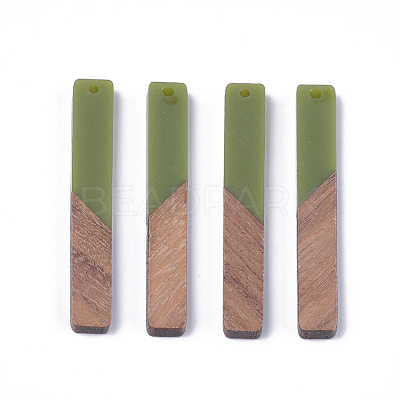 Resin & Walnut Wood Big Pendants RESI-S358-39D-1