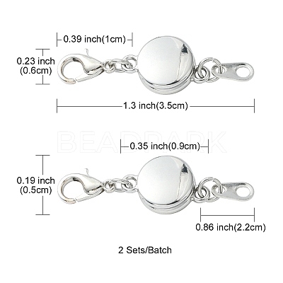 Alloy Magnetic Clasps FIND-YW0002-09P-1