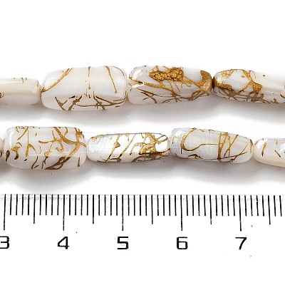 Natural Freshwater Shell Dyed Beads Strands SHEL-D082-18B-1