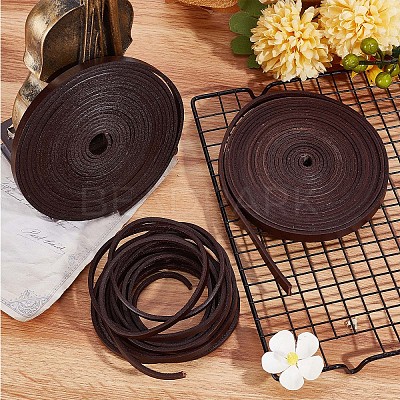 Flat Cowhide Leather Cord WL-GF0001-09B-02-1