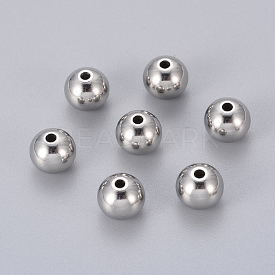 Tarnish Resistant 201 Stainless Steel Beads X-STAS-E021-10mm-1