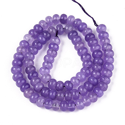 Dyed Natural White Jade Beads Strands X-G-T139-59A-08-1