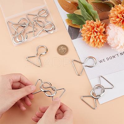 6 Pairs Zinc Alloy Clasps FIND-BC0004-66P-1