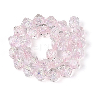 Handmade Foil Glass Beads Strands FOIL-N033-01A-1