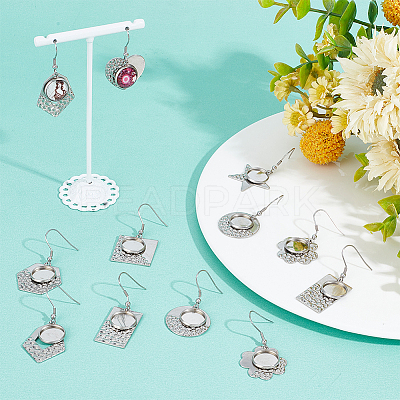 DIY Blank Dome Geometric Earring Making Kit DIY-SC0021-80-1