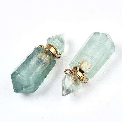 Faceted Natural Fluorite Pendants G-T131-15F-1
