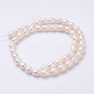 Natural Cultured Freshwater Pearl Beads Strands PEAR-P002-55-01-1