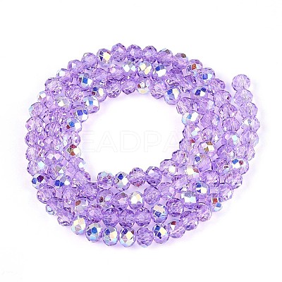 Transparent Glass Beads Strands X-EGLA-N016-3mm-03-1