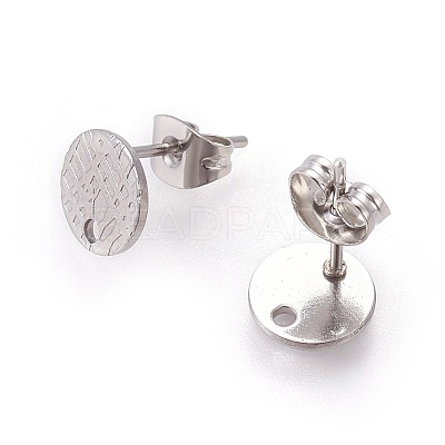 Non-Tarnish 304 Stainless Steel Ear Stud Findings LS-STAS-O119-14B-P-1