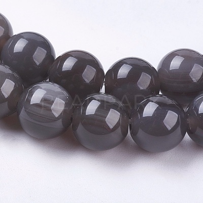 Natural Ice Obsidian Bead Strands G-E468-D01-6mm-1