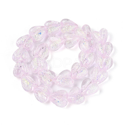 Handmade Foil Lampwork Beads Strands FOIL-T008-08C-1