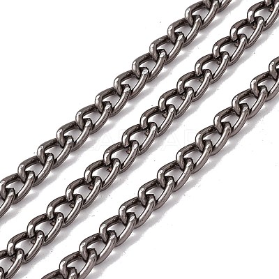 Oval Oxidation Aluminum Curb Chains CHA-G001-10EB-1