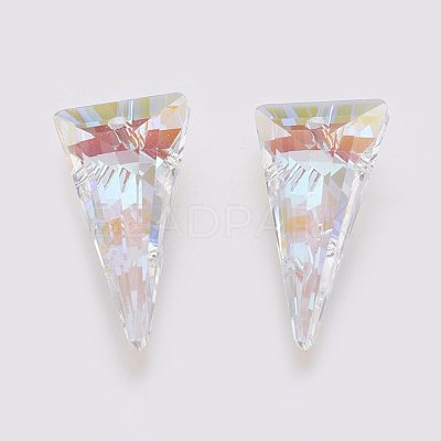 K9 Glass Rhinestone Pendants GLAA-K034-J05-1
