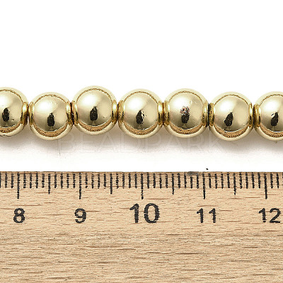 Electroplated Synthetic Magnetic Hematite Beads Strands G-L613-F01-02A-1