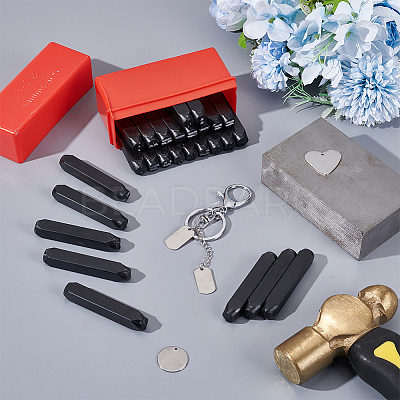 27Pcs Carbon Steel Stamps DIY-WH0740-11B-1