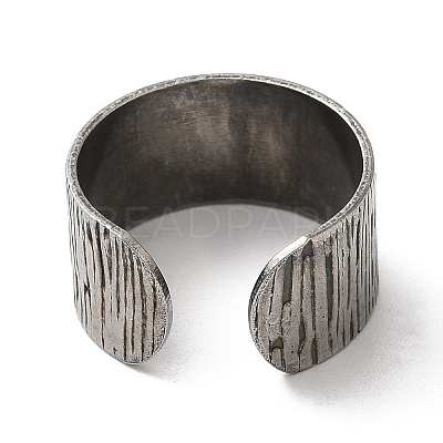 Non-Tarnish 304 Stainless Steel Open Cuff Ring Components STAS-C079-03P-1
