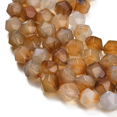 Natural Agate(Dyed & Heated) Beads Strands G-K425-B13-01-1