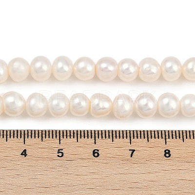 Natural Cultured Freshwater Pearl Beads Strands PEAR-I007-07X-12D-1
