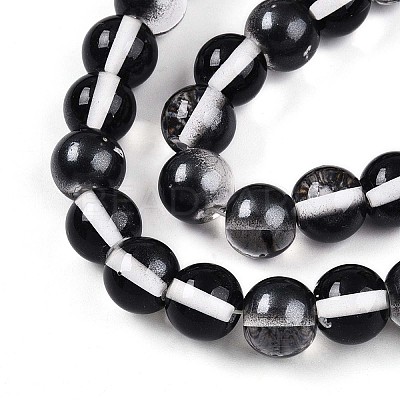 Baking Paint Transparent Glass Beads X1-DGLA-N011-10mm-10-1