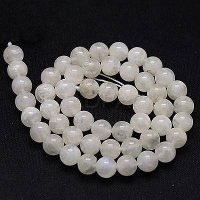 Natural Rainbow Moonstone Beads Strands G-G468-8mm-02-1