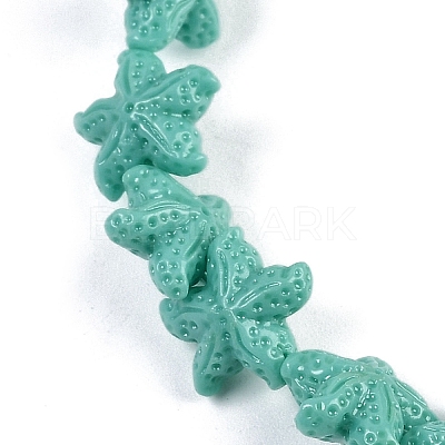 Synthetic Coral Dyed Carved Beads Strands CORA-K009-06A-05-1