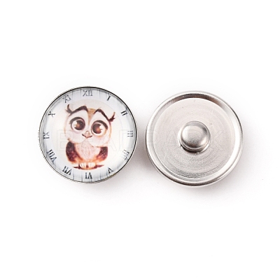 Brass Jewelry Snap Buttons BUTT-WH0028-01Q-1