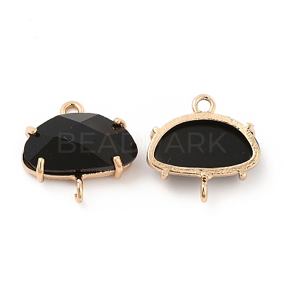 K9 Glass Connector Charms KK-E071-24KCG-01-1